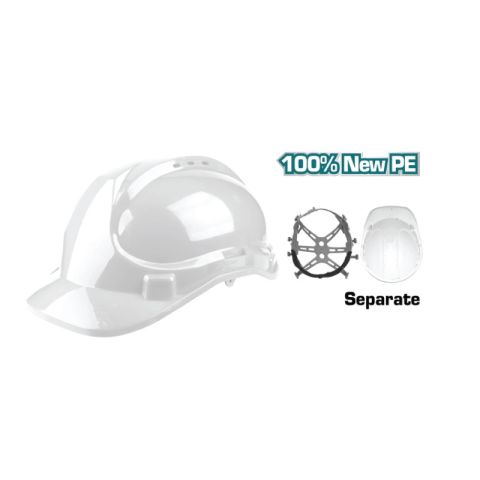 Tolsen TOT-TSP2609 White Construction Helmet