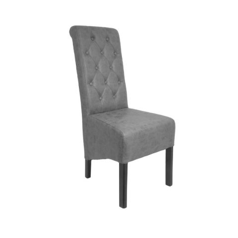 Fyl 839-122-772 Fabric Grey Wooden Wenge Indoor Dining Chair