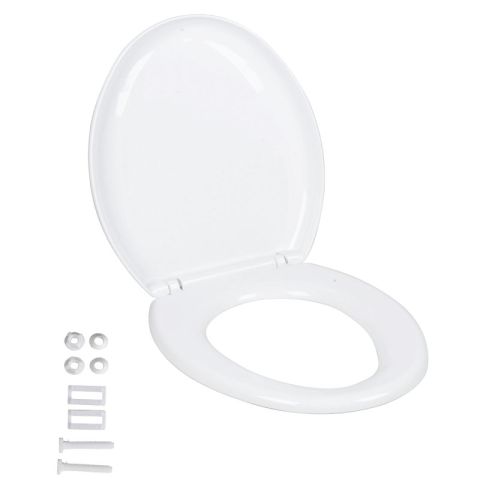 B&S Soft Close White Toilet Seat