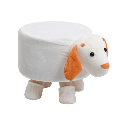 Fyl Dog 27x27cm Beige Decorative Indoor Stool