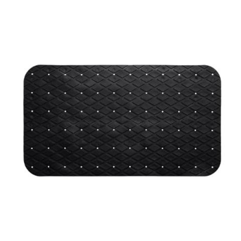 JJA Beton 70x35cm Black PVC Shower Mat