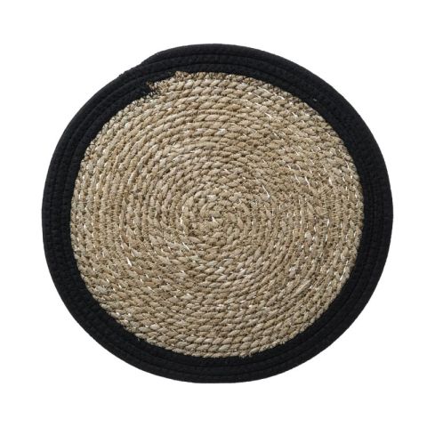 JJA Happy Pop 38cm Black Beige Placemat