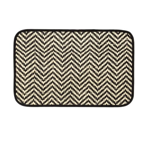 JJA Wood Black White 30cm Placemat
