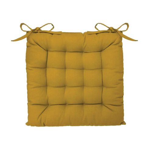 JJA Cotton Yellow 38x38cm Chair Pad