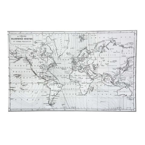 JJA Vinyl Black White 30cm Placemat