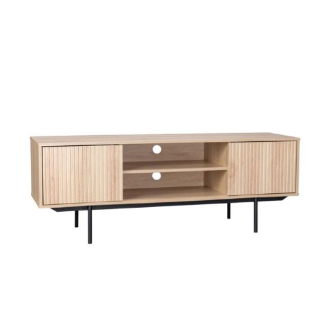 Rigote 05-0533 Sonoma / Black Melamine TV Stand