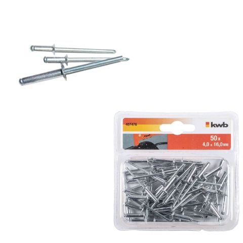 KWB Blind Rivets 4.0 X 16mm 50 Pack