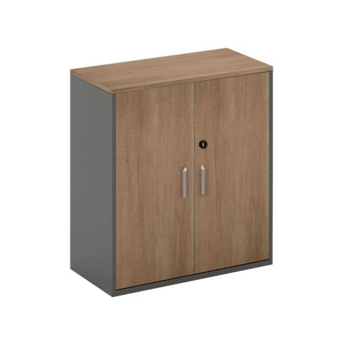 Proline EO917 80x40x75cm Wild Oak Black Office Cabinet