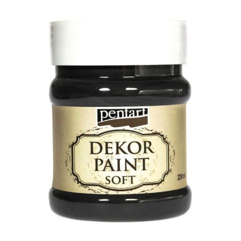 Pentart Décor Soft 230ml Black Decorative Chalk Paint