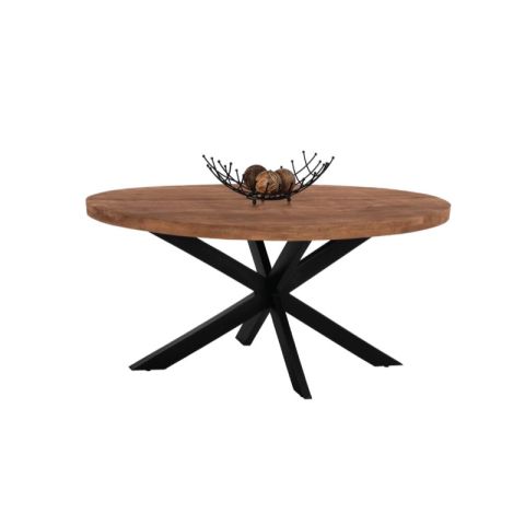 Home HM8482 Solid Mango Wood Indoor Dining Table