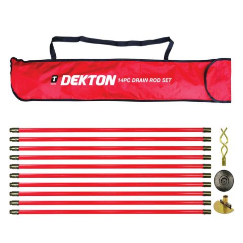 Dekton 14pcs Set Drain Rod