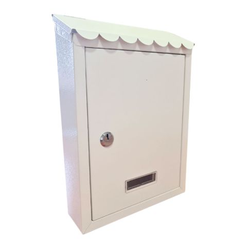 Euro KAO-FG20061/W 20x30x6cm White Mailbox / Letterbox