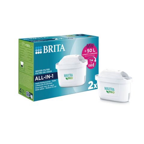 Brita 2pcs Maxtra Pro All-In-1 Pack Water Filter Jugs Replacement Cartridges