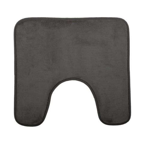 5 Five Ushape 48x48cm Dark Grey Polyester Toilet Mat