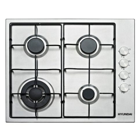 Hyundai 4 Burner Gas Hob Silver (HYGH-6041S)