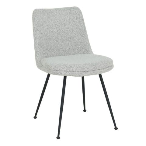 Abrazo 03-1027 Fabric Beige Metal Black Indoor Dining Chair