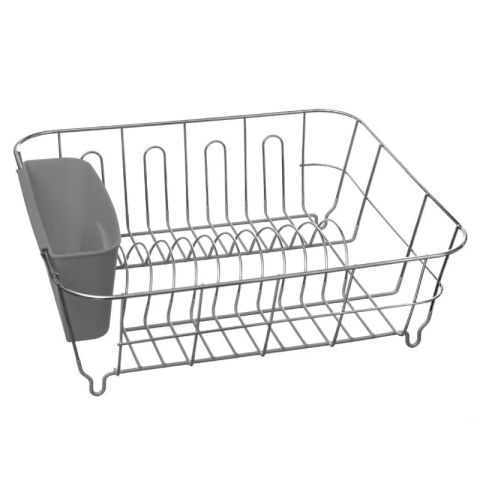 Five 36.5x32.5x13cm PVC Metal Dish Drainer Rack