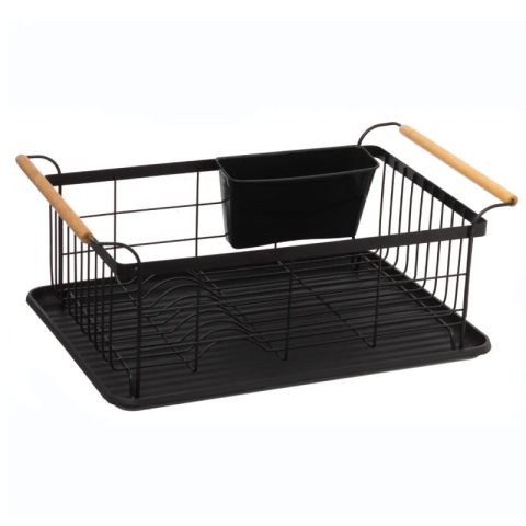 Five 43x32x18.7cm Steel PP Dish Drainer Rack