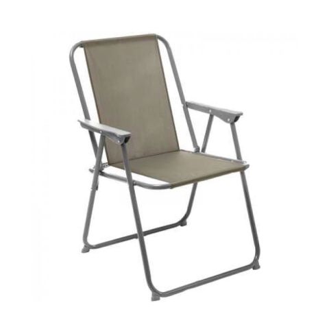 Neka Grecia Taupe Green Folding Garden Chair