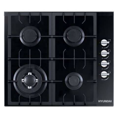 Hyundai 4 Burner Gas Hob Black (HYGH-6041G)