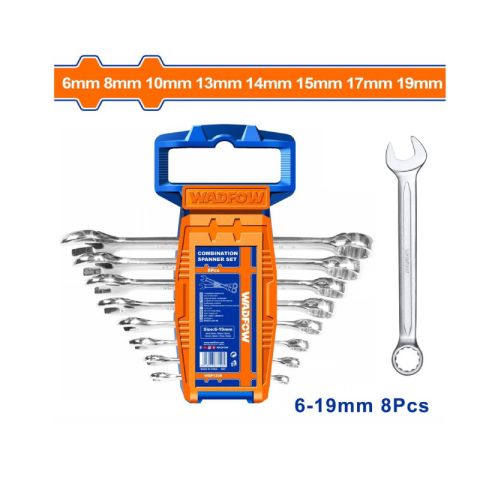 Wadfow 6-19mm 8pcs Σετ Γερμανοπολύγωνα Κλειδιά