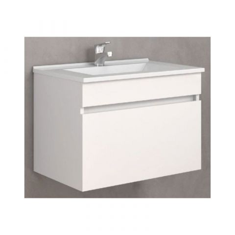 BM Soky 60cm White Basin Cabinet Set Bathroom Furniture