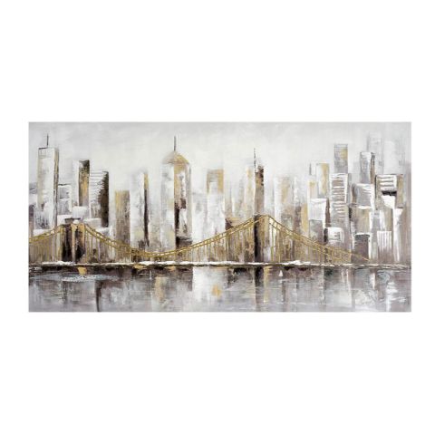 Manhattan FL33332 Κανβάς Με Κορνίζα 140x70cm Πίνακας