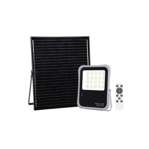 Eurolamp IP65 4000K (Cool White) 300W Dark Grey  LED Solar Flood Light