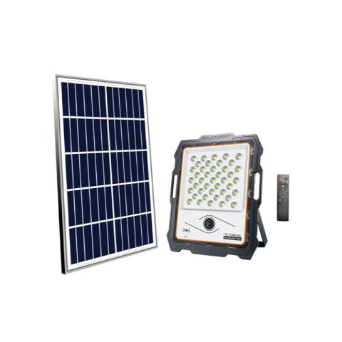 Eurolamp IP65 6500K (Cool White) 100W Black  LED Solar Flood Light (With Camera)