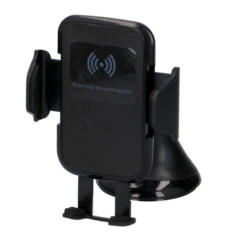 All Universal 5W 5V/1A Black Car Wireless Charging & Mobile Phone Holder