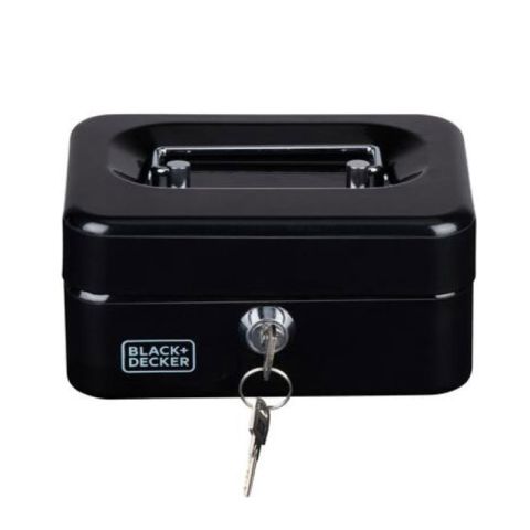 Black & Decker Lockable Cash Box 15x12x8cm