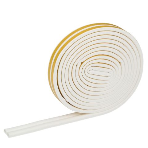 Kinzo Weather Tape D-Shape 3m 2pcs White Draught Excluders & Seals