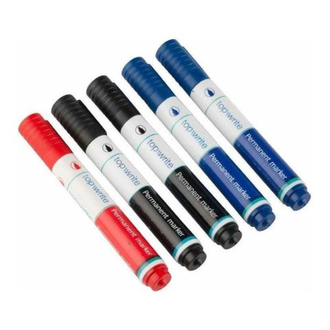 Top Write 5749 5pcs Permanent Markers