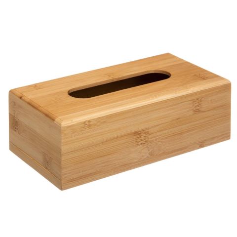 Five  25x13x8.5cm Bamboo Tissue Box