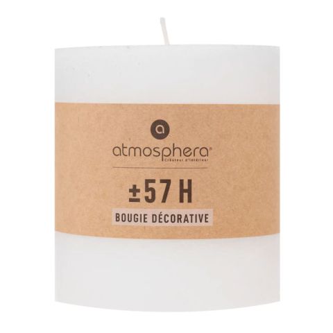 Atmosphera Olia White 720gr Decorative Candle