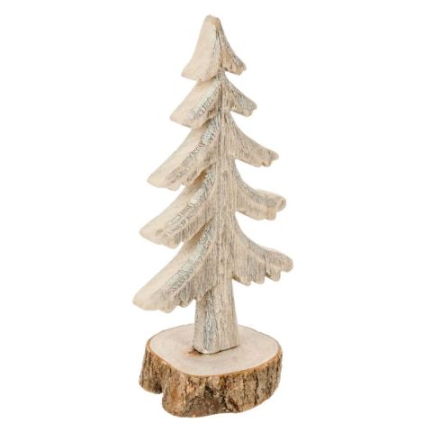 Atmosphera Wooden Fir 11.5x8.5x26cm Christmas Table Decoration