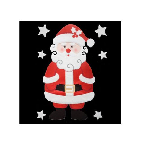 Atmosphera Santa Claus/Snowman/Penguin 29x40cm Christmas Sticker