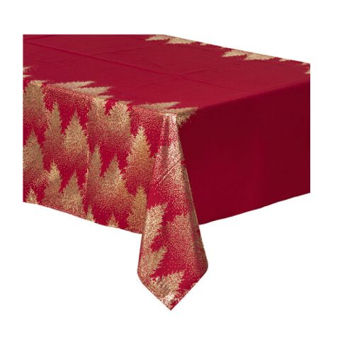 Atmosphera Red Gold 140x240cm Christmas Tablecloth