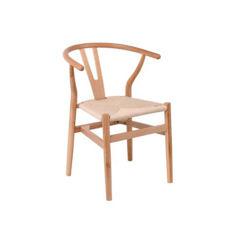 Lima E-00025088 Paper Rope Natural Indoor Dining Chair