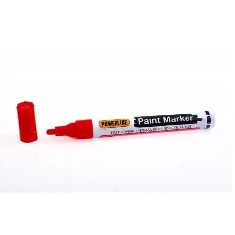 Powerline Red Paint Marker Pen