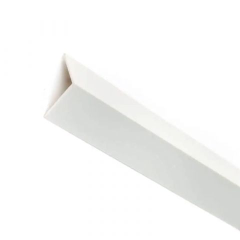 Ίση Γωνία Arcansas 15x15mmx1m Λευκό PVC Προφίλ
