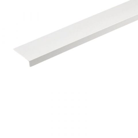 Άνιση Γωνία Arcansas 20x10mmx1m Λευκό PVC Προφίλ