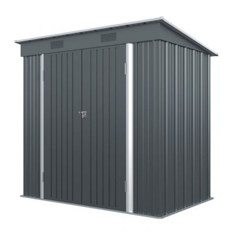 Isunor 144x200x180cm Galvanized Steel Garden Shed