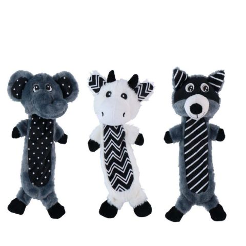 Maxxpro Dog 3Ass Long Animal Plush Pet Toy