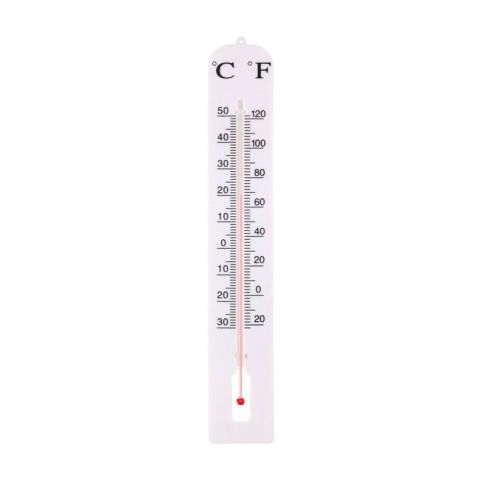 Lifetime 40cm White Garden Thermometer
