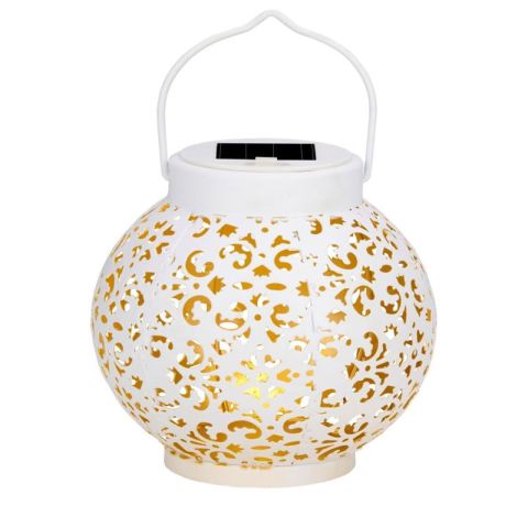 Articasa White 14.5x15cm Table Solar Outdoor Lighting