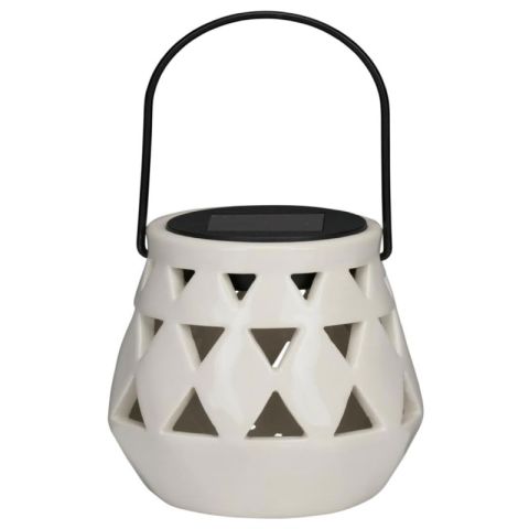 Articasa White 10x11cm Solar Garden Torch