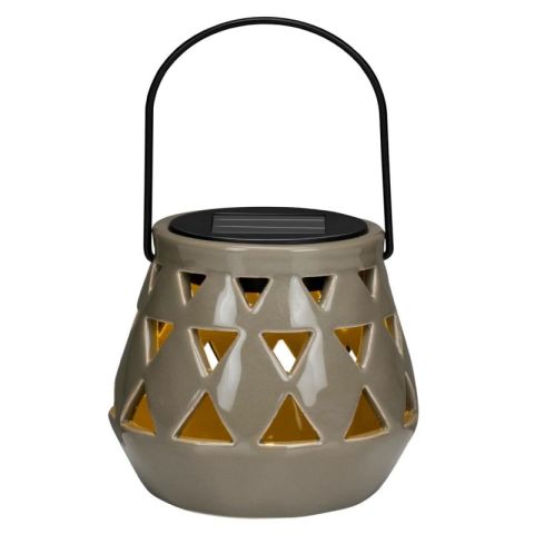 Articasa Grey 10x11cm Solar Garden Torch