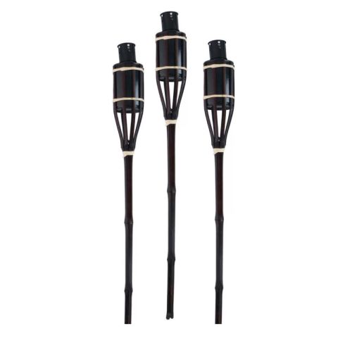 Articasa Black Bamboo 6x63cm Lamp Oil Garden Torch