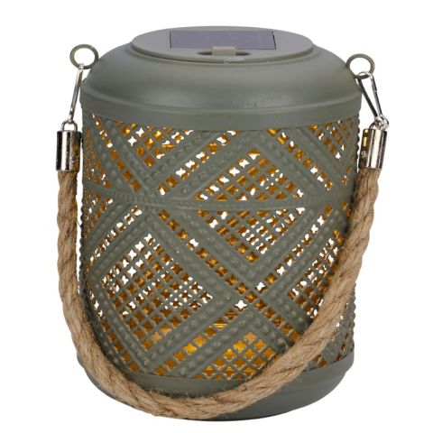 Articasa Grey 11x15.5cm Solar Garden Torch